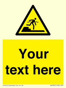 Custom warning Submerged step or steps